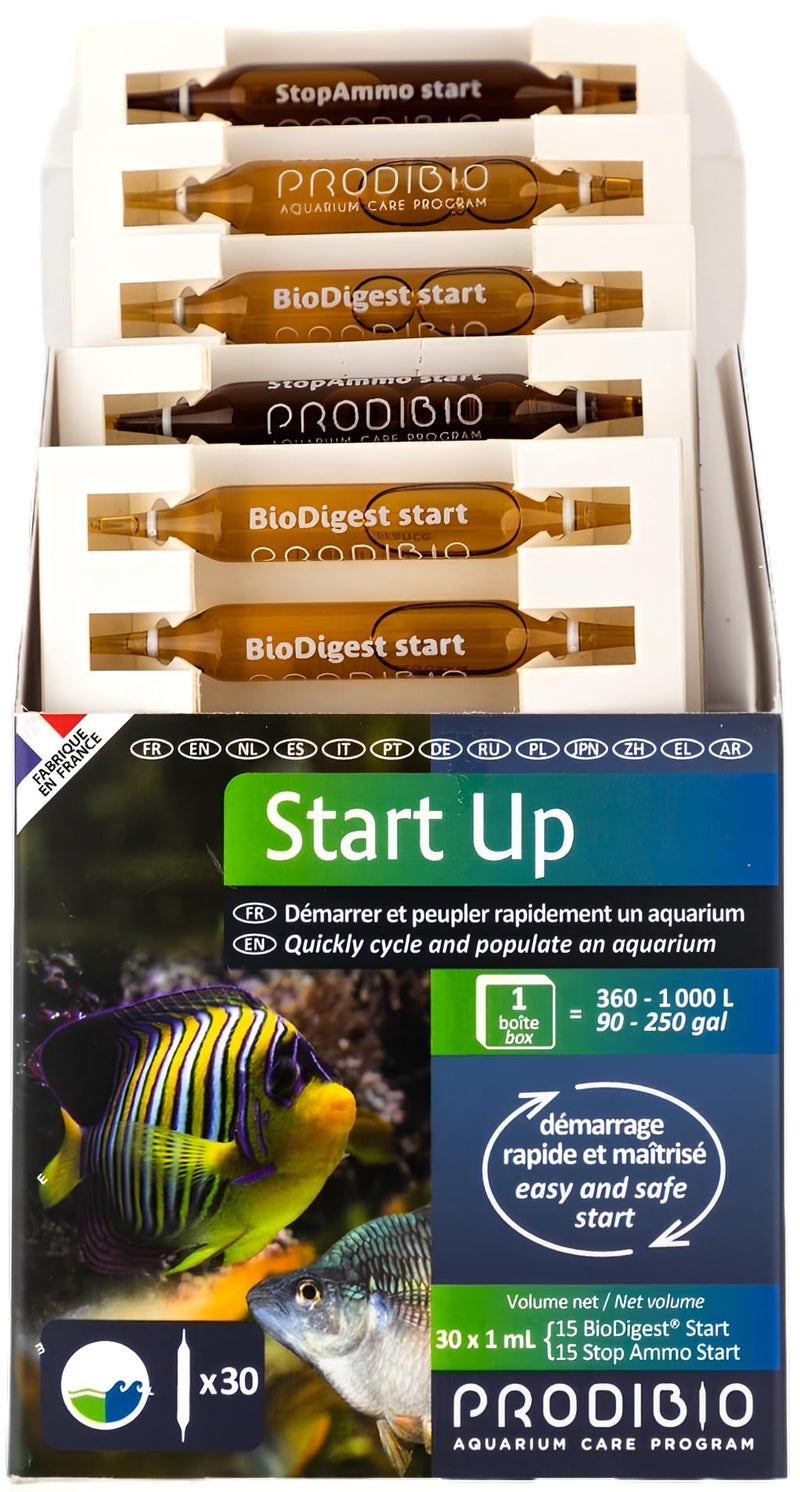 Prodibio Start Up, Bacteria Starter Kit, Fresh and Saltwater, 30/1 mL vials, 90-250 gallons - Image 3